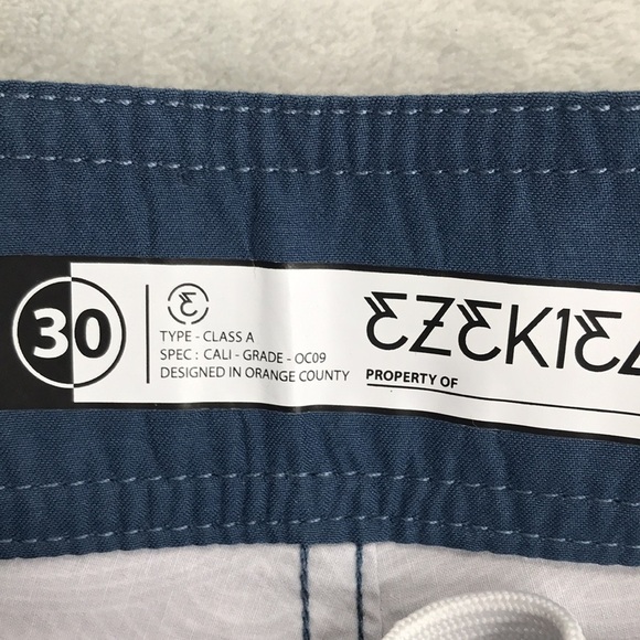 Ezekeil Gray and Blue Board Shorts Size 30 - Picture 4 of 10